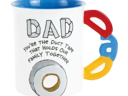 Sculpted Dad Tape Mug Sale