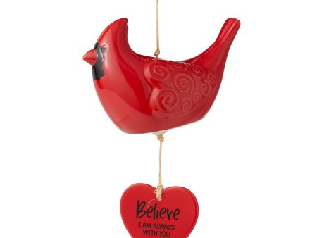 Cardinal Ceramic WIndchime Hot on Sale