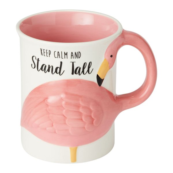 Flamingo Flock Sculpted Mug on Sale