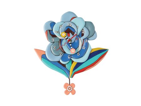 Blue Bloom Clock Online