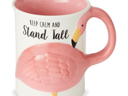 Flamingo Flock Sculpted Mug on Sale