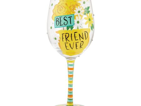 Best Friend Ever Wine Glass on Sale