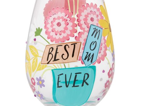 Best Mom Stemless Wine Glass Cheap