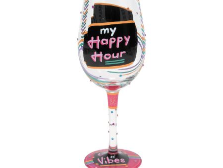 Happy Hour Wine Glass For Discount