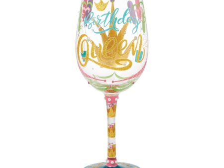 Birthday Queen Wine Glass Online