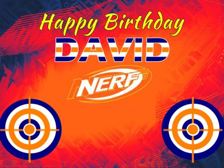 Nerf Theme Personalized Backdrop Online Sale