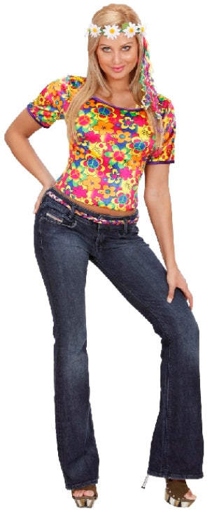 Flower Power Shirt für Damen on Sale