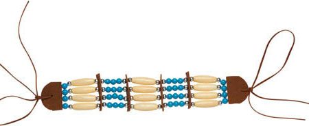 Indianer Armband blau-beige-braun Online Sale