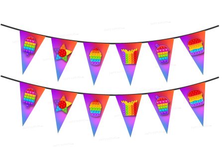 Pop It Theme Flag Bunting Online Sale