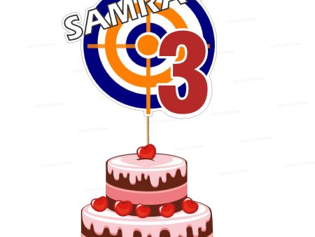 Nerf Theme Customized  Cake Topper For Cheap