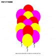 Pop It Theme Colour 60 Pcs Balloons For Discount