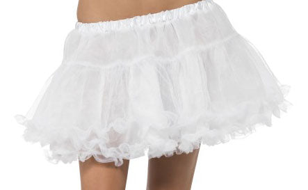 Weißer Petticoat mit Satin-Bund Hot on Sale