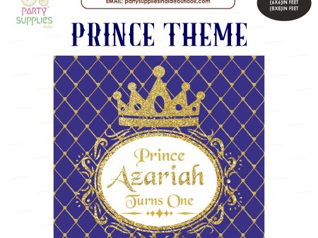 Prince Theme Personalized Square Backdrop Online