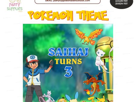 Pokemon Theme Premium Square Backdrop Online Hot Sale