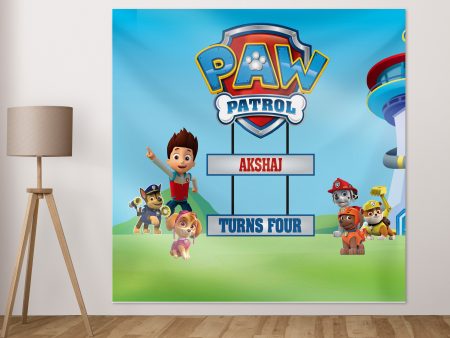 Paw Patrol Theme Customized Welcome Board For Cheap