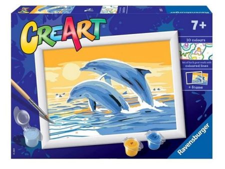 Ravensburger CreArt Paint - Delightful Dolphins Online now