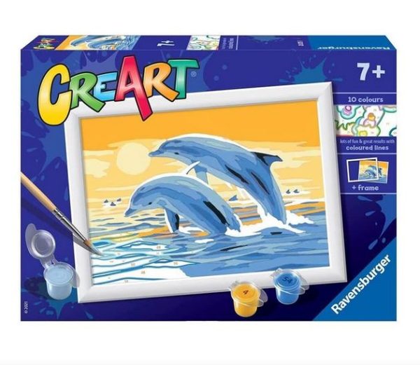 Ravensburger CreArt Paint - Delightful Dolphins Online now