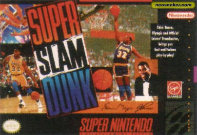 MAGIC JOHNSON S SUPER SLAM DUNK  - SNES (W BOX & MANUAL) Online now