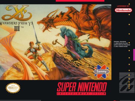 YS III: WANDERERS FROM YS  - SNES (W BOX) Supply